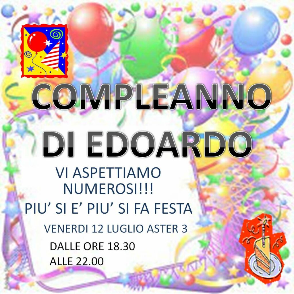 Compleanno di Edoardo